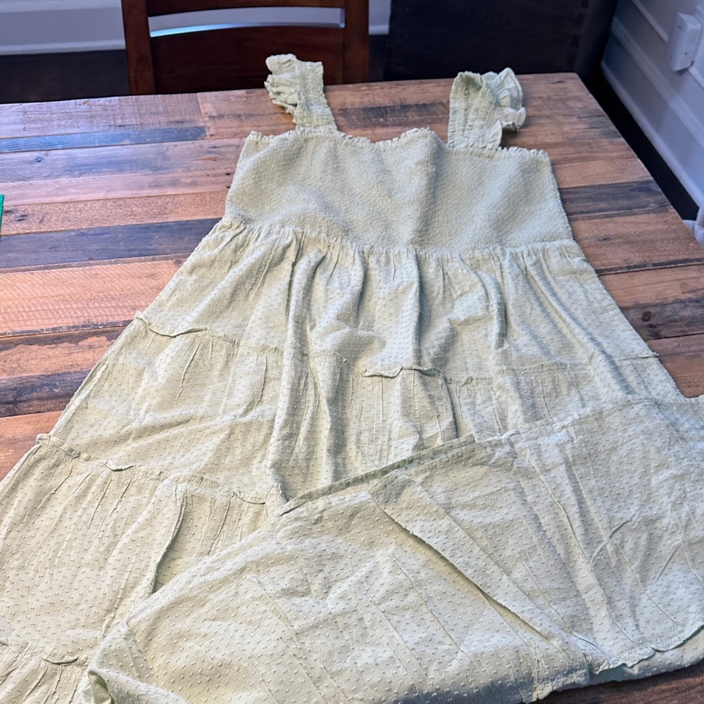 J. Crew Light Green Maxi Dress